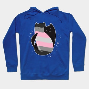 Demigirl Cat LGBT Pride Flag Hoodie